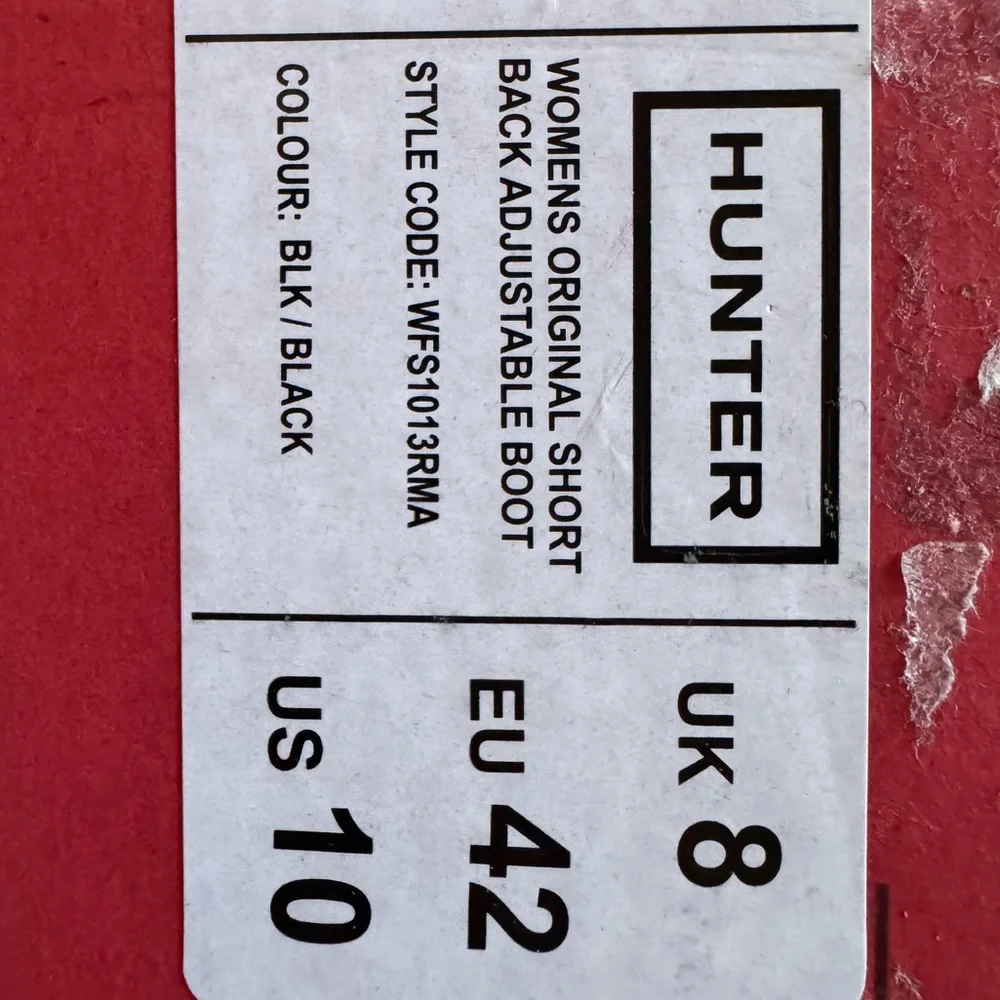 Hunter Black Matte Mid-Calf Waterproof Rain Boots